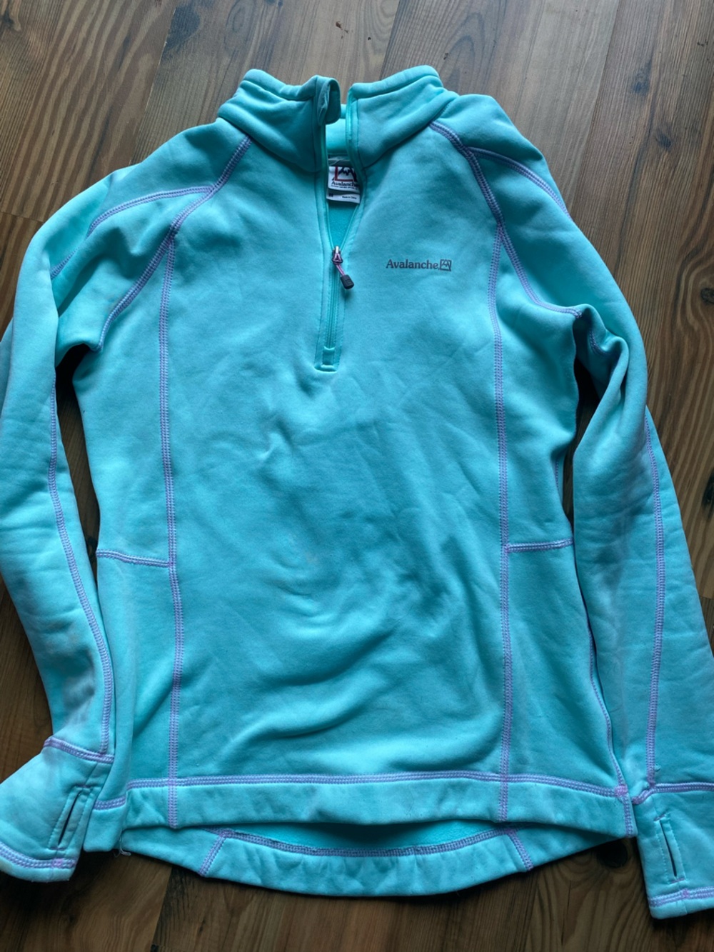 Avalanche Turquoise Half-Zip Fleece Pullover